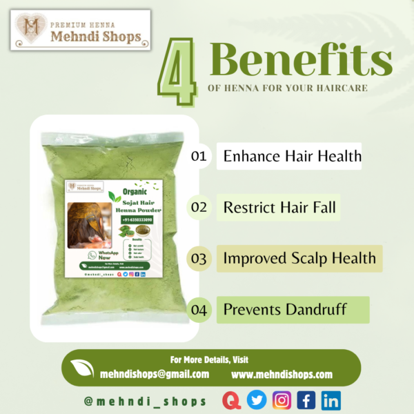 Benefits Hair Henna Powder