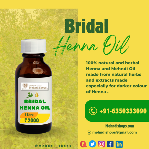 Bridal Henna Oil Details